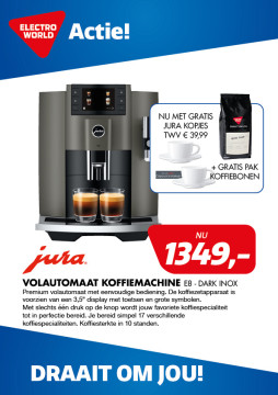 Jura Volautomaat koffiemachine E8 - DARK INOX