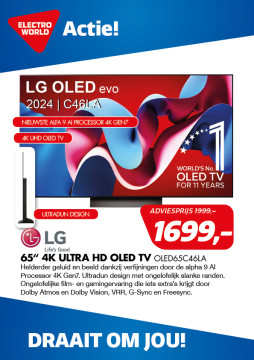 LG 65 INCH 4K Ultra HD OLED TV OLED65C46LA