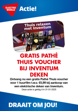 Gratis Pathé Thuis voucher bij Inventum