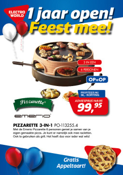 Emerio Pizzarette 3-in-1 OP=OP